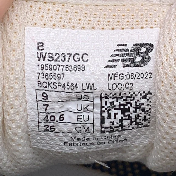 New Balance 237 Running Shoes WS237GC‎ Women’s Sz 9 - Picture 10 of 10